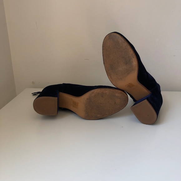 Madewell The Jillian Boot in Blue Velvet - Picture 3 of 7